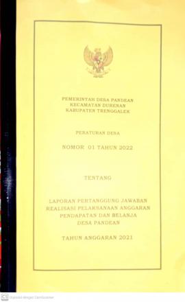 LPJ APBDES TAHUN 2021