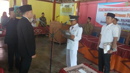 PELANTIKAN DAN PENGAMBILAN SUMPAH JABATAN BAGI PERANGKAT DESA DALAM JABATAN KAUR PERENCANAAN